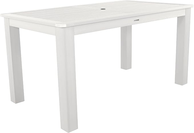 highwood Lehigh and Weatherly Rectangular Counter Height Dining Table, 42 x 72, White