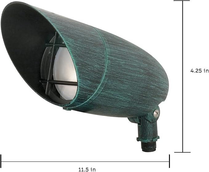 Nuvo Lighting SF76/657 Transitional One Light Landscape in Verde Finish, 11.50 inches | Verde Finish, 11.50 Inches