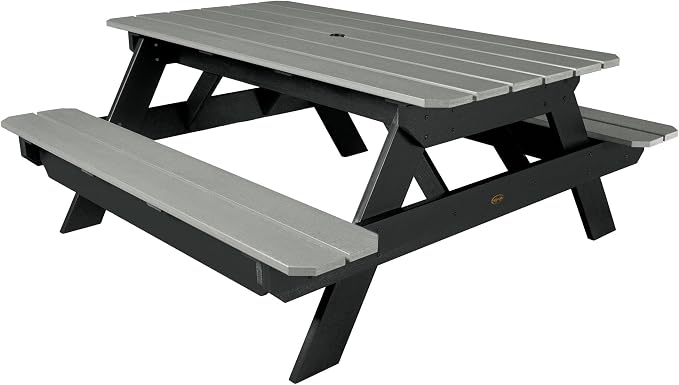 Highwood Professional Commercial Grade National Picnic Table, Flint