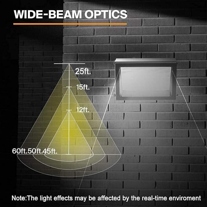 ledmo 120W LED Wall Pack Light - Size Update 6 Pack Dusk to Dawn Outdoor Lighting with Photocell Commercial Industrial Lights for Bay,Shop,Garage,Barn,Warehouse,Building,Yard 5000K