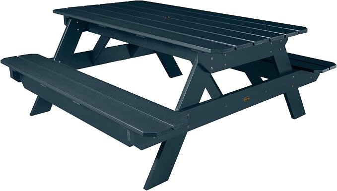 Highwood Professional Commercial Grade National Picnic Table, Federal Blue