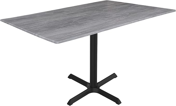HBS 30" Tall OD211 Indoor/Outdoor All-Season Table with 32" x 48" Greystone Top
