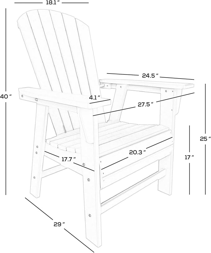 WestinTrends Dylan Adirondack Patio Dining Set for 6, All Weather Poly Lumber Outdoor Table and Chairs Set of 4, 71" Trestle Table and Adirondack Dining Chair with Dining Bench, Dark Green