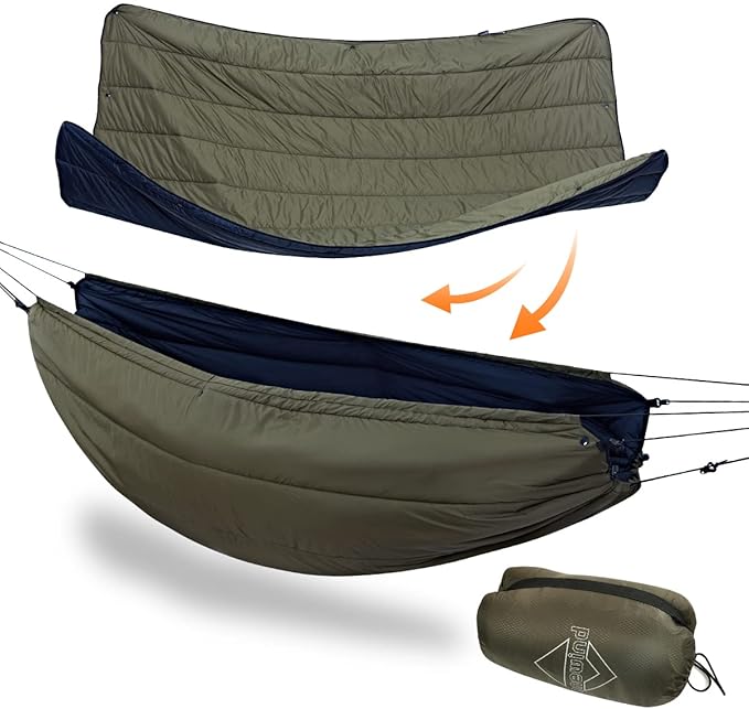 onewind Double Hammock Underquilt Warm Insulation Ultralight 3-4 Season Camping Quilt, Portable for Hiking, Backpacking