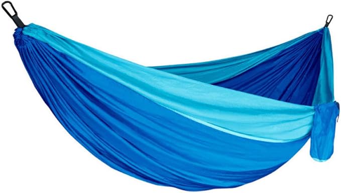 Camping Hammock, Portable Hammock for Outdoor Travel, Double Hammock with Tree Straps, Lightweight Hammock for Backyard Patio Beach Hiking Camping Gear
