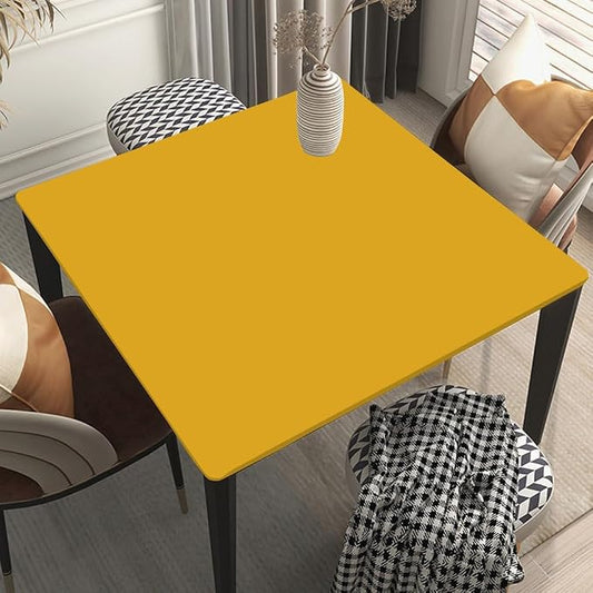 Stretch Picnic Tablecloth Suit for 42"x42" Table Goldenrod Outdoor Table Covers for Dining Kitchen Home Party Style132