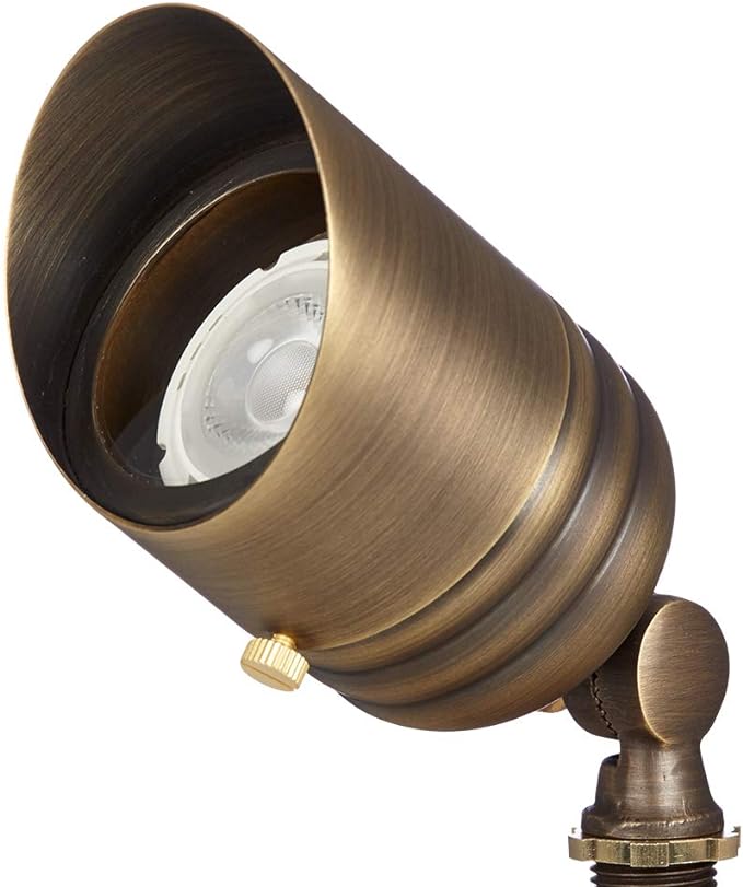 VOLT 20-Pack 12V Fat Boy Solid Brass Outdoor Spotlights (Bronze) | Low Voltage Uplights for Landscape Lighting of Yard, Lawn, Garden, Patio, Trees & House