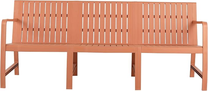 KEIKI 1 PC Outdoor Indoor 3-Seater Sofa PP Furniture Set Easy Assembly for Patio