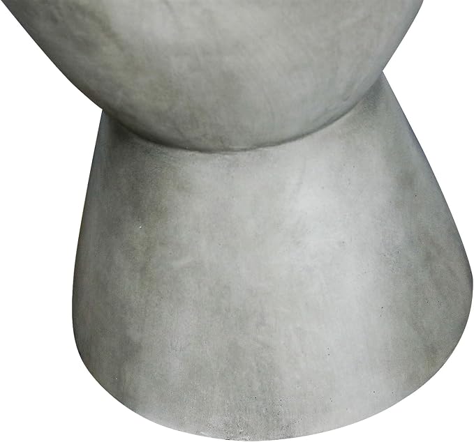 18.3" H Simplicity End Table for Garden - Modern Side Table Adding a Perfect Match for Indoor & Outdoor - Decor Concrete Table for Living Room or Bedroom