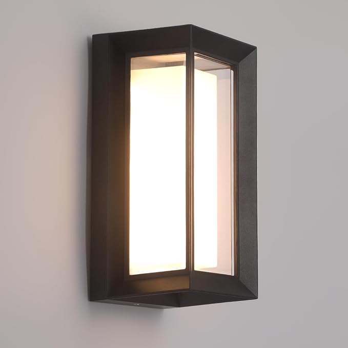 Outdoor Wall Lights Exterior/Interior LED 24W Adjustable 3-Color 2100LM IP65 Sconces Lights Waterproof Modern Outdoor Porch Lighting Fixtures Aluminum Wall Lights Compatible with Dimmers