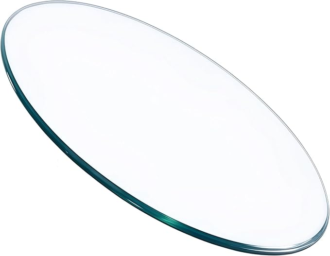 30" Round Glass Table Top - 1/4" Thick Round Edge Tempered Glass, Replacement Glass Table Top for Kitchen/Patio Table