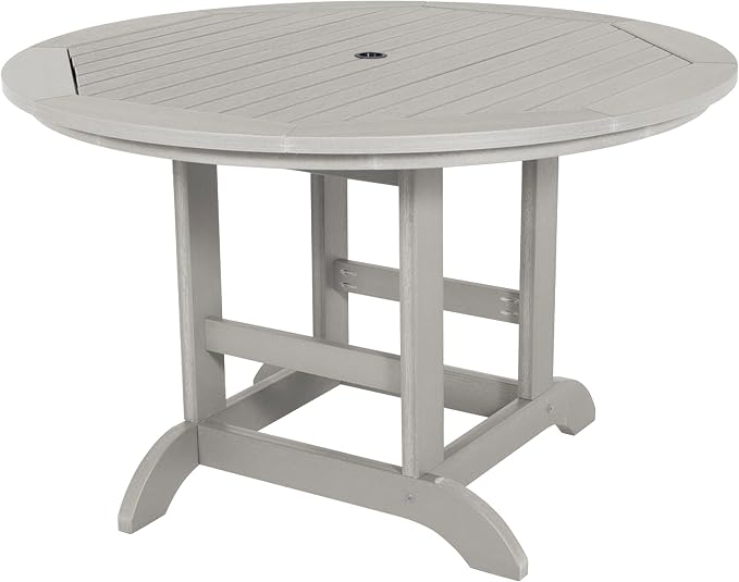 highwood Weatherly 5-Piece Round Dining Set, Harbor Gray