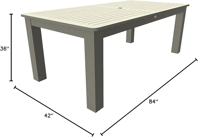 highwood Rectangular 42" x 84", Harbor Gray Dining Table, Counter Height