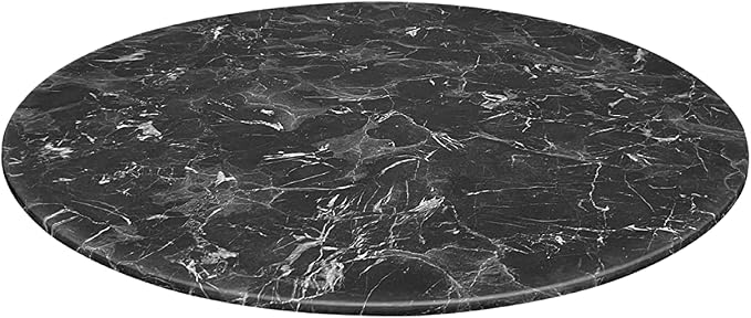 Holland Bar Stool Co. 32" Diameter Black Marble, Indoor/Outdoor All-Season EuroSlim Table Top