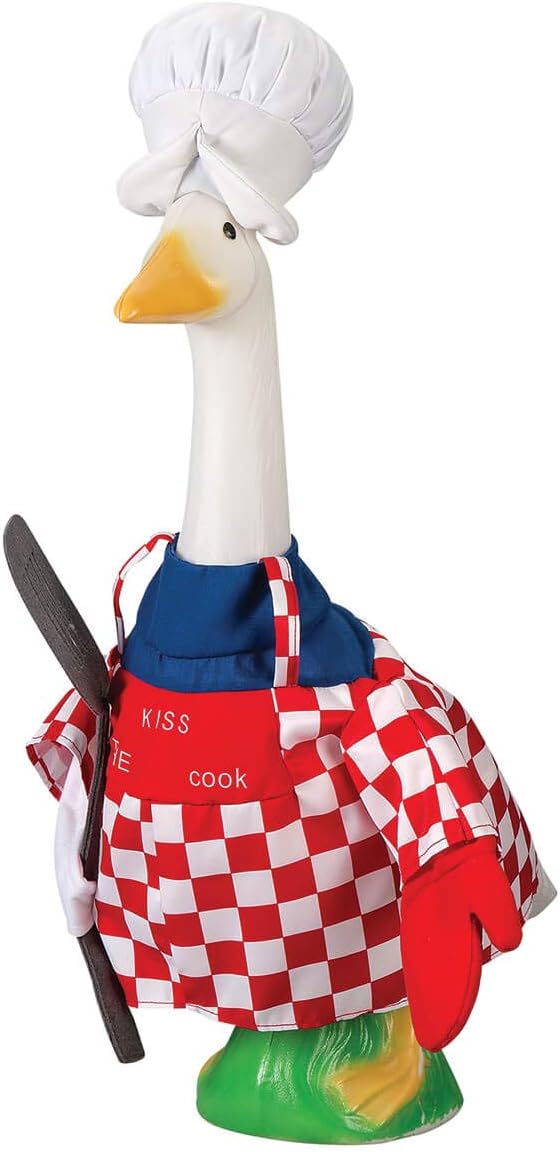 Gaggleville Chef Goose Outfit, Fits Large 23" H Statue, by Fox Valley | Traders