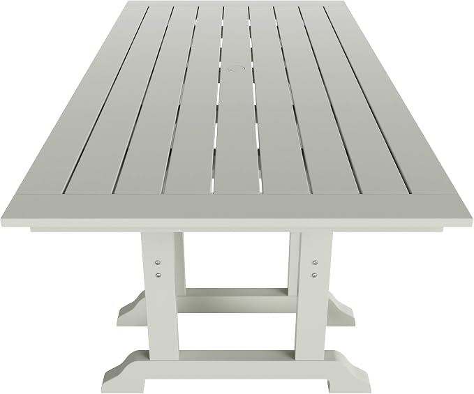 WestinTrends Malibu 71" Outdoor Patio Dining Table, Sand