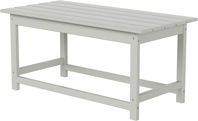 HDPE Laguna Outdoor Poly Adirondack Coffee Table, Sand