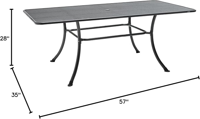 KETTLER 57" X 35" Mesh Dining Table