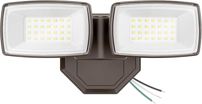 Onforu 3200LM Flood Lights Outdoor, 32W 6500K LED Security Light Switch Controlled, IP66 Waterproof Outdoor Lights, Wall Mount Exterior Flood Light with 2 Adjustable Heads Floodlights Outside