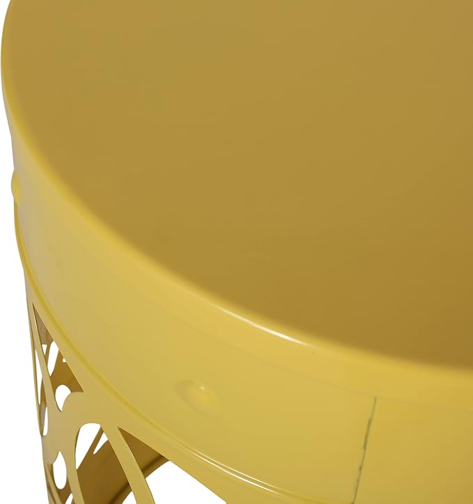 Christopher Knight Home Mellie Outdoor Side Tables - Yellow