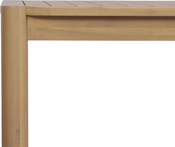 Christopher Knight Home Cascade 70" Outdoor Rectangular Dining Table, Acacia Wood Patio Dining Table for 4-6 People, Solid Wood Outdoor Table for Patio Deck Garden Backyard Dining, Light Teak