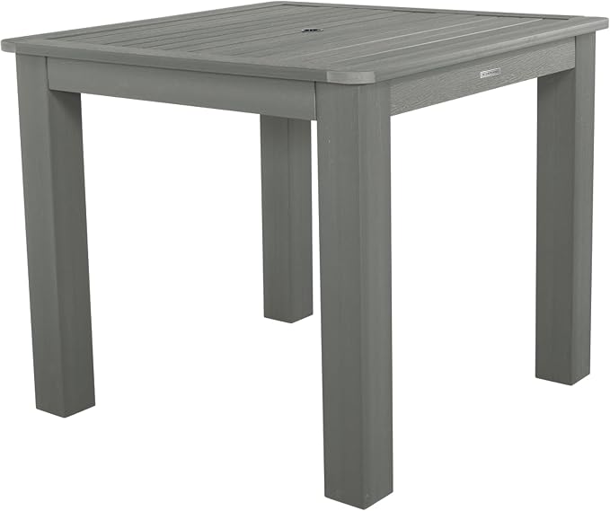 Highwood 5-Piece Weatherly Square Counter Height Dining Set, 42 by 42-Inch, Coastal Teak
