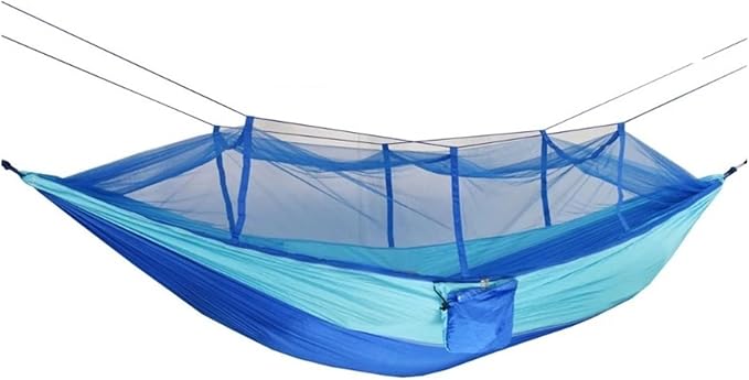 Hammocks, 2Pcs Outdoor Mosquito Net Hammock Camping Mosquito Net Tent Suitable Outdoors,for Outside(Blue)