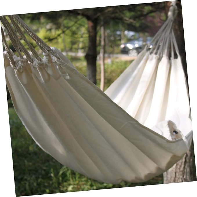 Hanging Chair for Bedroom Lightweight Canvas Hammock Easy to Assemble Camping Travel Accessory