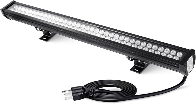 72W Outdoor Wall Washer Light Bars,7920LM Super Bright 6000K Daylight White LED Wall Washer Light,IP67 Waterproof 120V Plug in Outdoor LED Lights Bars for Landscape Yard Building Lighting(40 Inch)