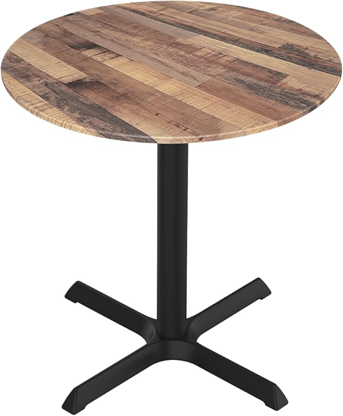 HBS 30" Tall OD211 Indoor/Outdoor All-Season Table with 36" Diameter Rustic Top