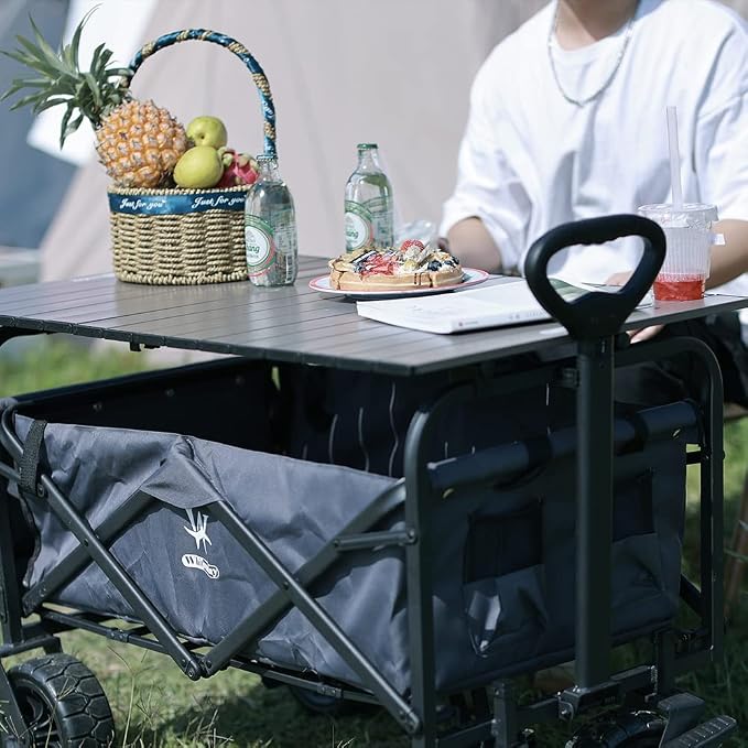 Whitsunday Outdoor Folding Table for Moko Series 36.2 * 19.6 inch(Carbon Black)
