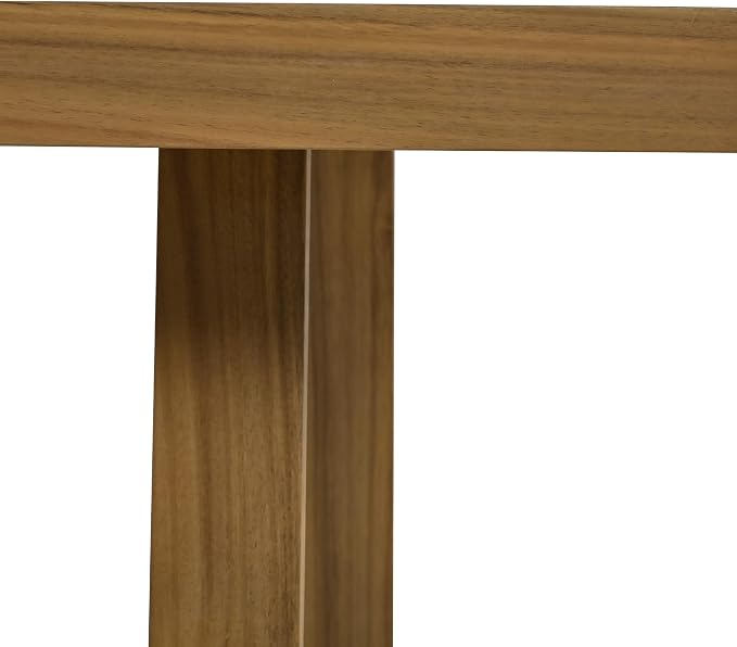 RUNNA Modern Acacia Wood Outdoor Dining Table and Chairs Set with Thick Cushions, Elegant Patio, Balcony, Garden Furniture for Entertaining (Gray-A2)