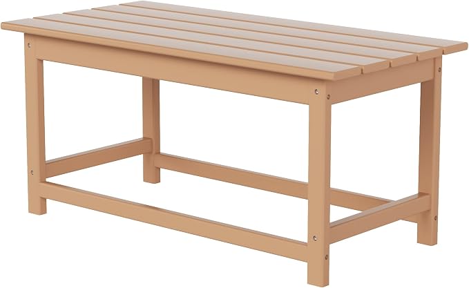 HDPE Laguna Outdoor Poly Adirondack Coffee Table, Teak