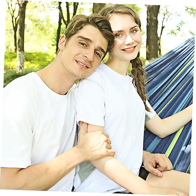 Widened Double Hammock for Adults Camping Hiking Swing Portable Outdoor Travel Hammock Sturdy and Canvas