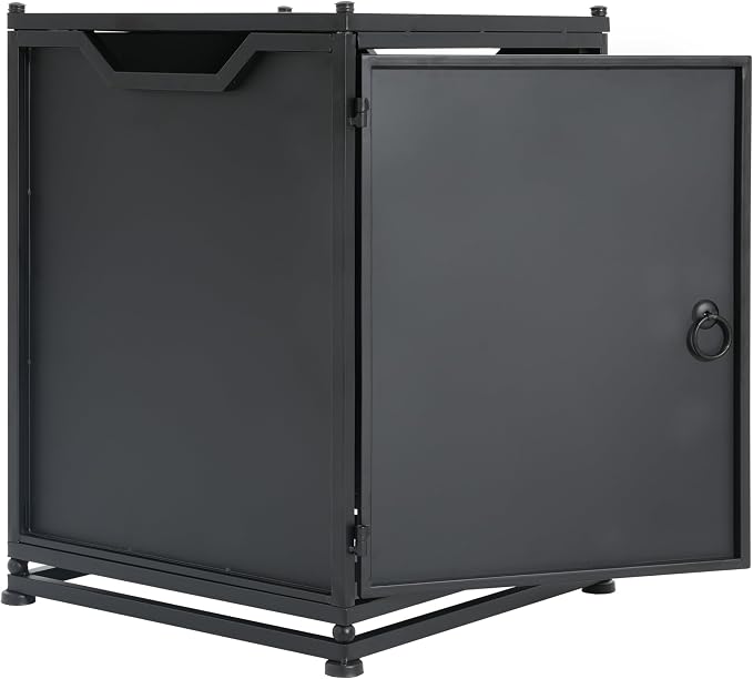 Christopher Knight Home Anchorage Outdoor Tank Holder Side Table - Matte Black