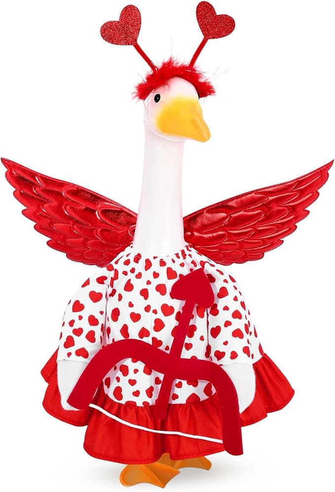 Halloween Porch Goose Outfit 23 Inch Porch Goose Clothes for Holiday | Pumpkin Dress Cape Witch Hat, Thanksgiving Goose Outfit, Christmas Goose Clothes, Holiday Costume for Lawn Geese Status