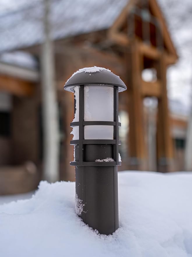 LEONLITE 12-Pack 5CCT Low Voltage Landscape Pathway Lights, 3W, CRI90 | 12-24V AC/DC, Aluminum, ETL, 1800K/2700K/3000K/4000K/5000K, Low Voltage LED Bollard Path Lights, for Walkway Yard Garden