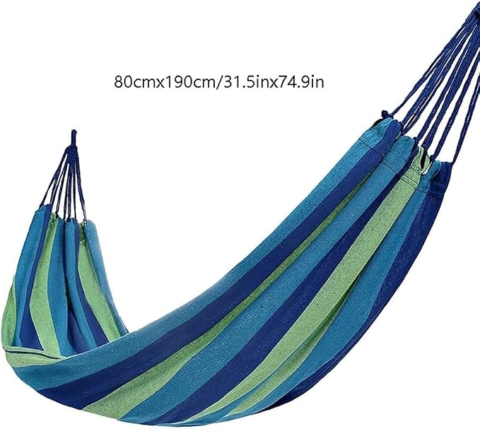 Portable Hammock Swing Bed for Camping and Travel - Large Fringe Design for Ultimate Relaxation