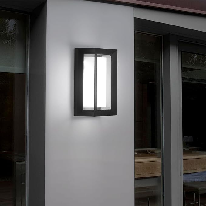 Outdoor Wall Lights Exterior/Interior LED 24W Adjustable 3-Color 2100LM IP65 Sconces Lights Waterproof Modern Outdoor Porch Lighting Fixtures Aluminum Wall Lights Compatible with Dimmers