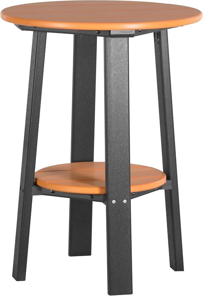LuxCraft Deluxe End Table 28" Tangerine/Black