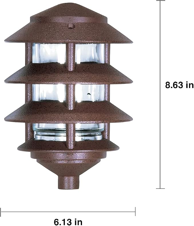 Nuvo Lighting SF76/633 Transitional One Light Post Mount in Bronze/Dark finish