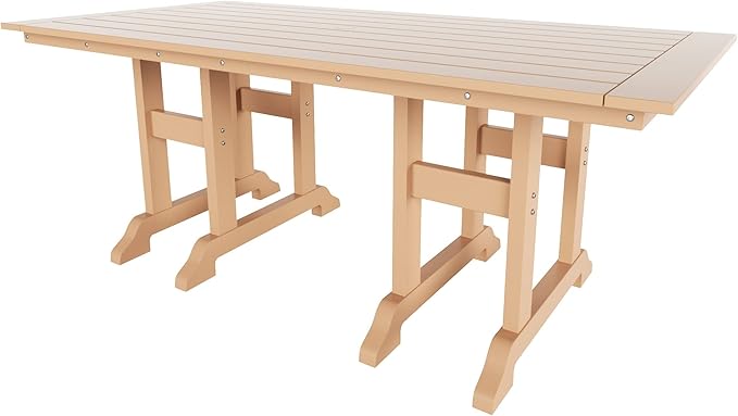 WestinTrends Malibu 71" Outdoor Patio Dining Table, Teak