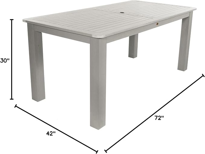 highwood Lehigh and Weatherly Rectangular Height Dining Table, 42 x 72