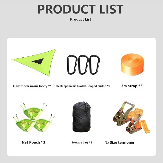 Camping Hammock， Camping Hammock with Storage Bag
