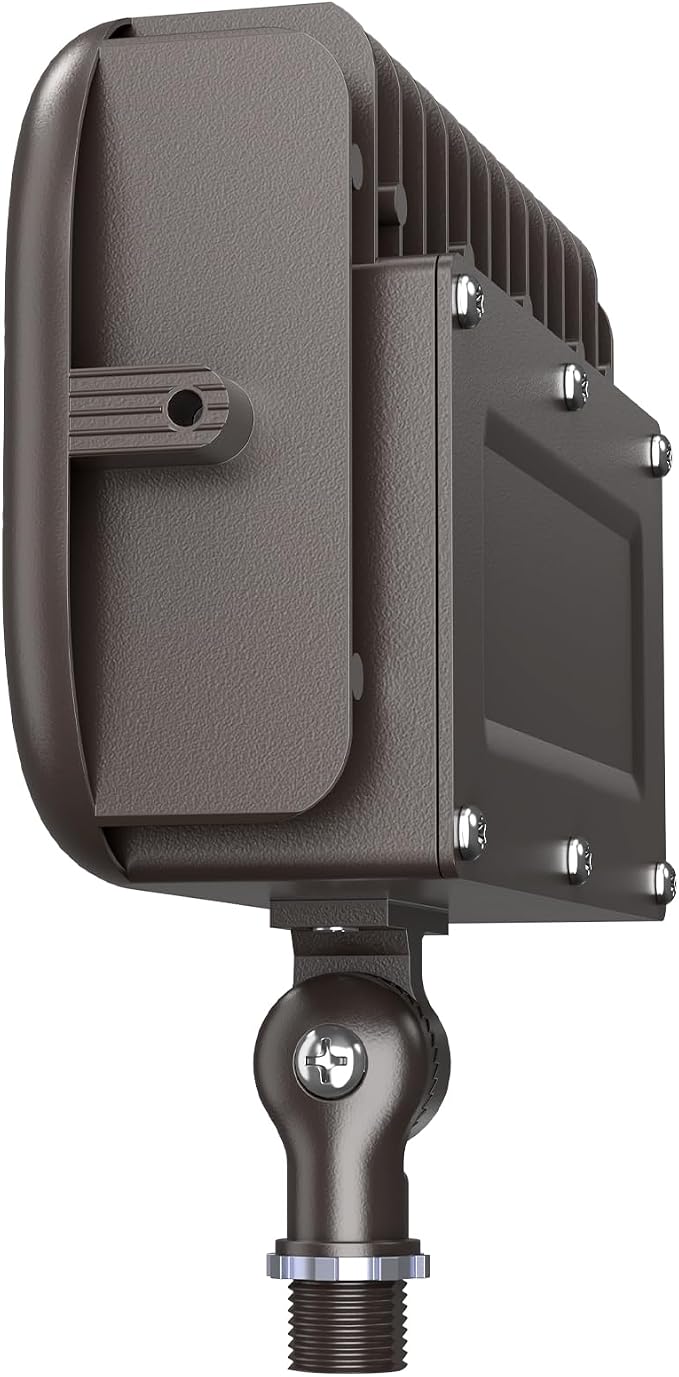 45W LED Outdoor Security Flood Lights,AC 120-277 Input | 100lm/W Efficacy,Super Bright LED Chips,7V×7H Beam Spread,180°Adjustable Knuckle Mount,IP65 Waterproof,4000K Color Temperatur
