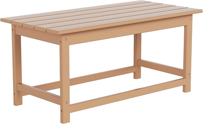 HDPE Laguna Outdoor Poly Adirondack Coffee Table, Teak