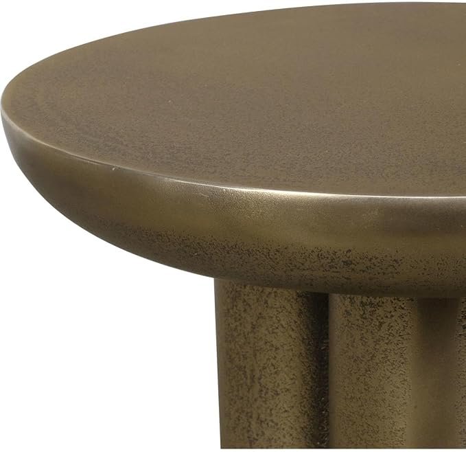 Uttermost 50220 Thorp 22 X 15 inch Antique Brass Outdoor Accent Table