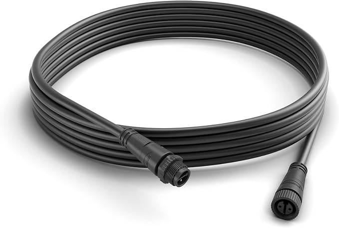 Philips Hue Outdoor 16-Foot Cable Extension - Extend Your Hue Outdoor Low Voltage Lights - 1 Pack - Requires Hue Bridge - Weatherproof