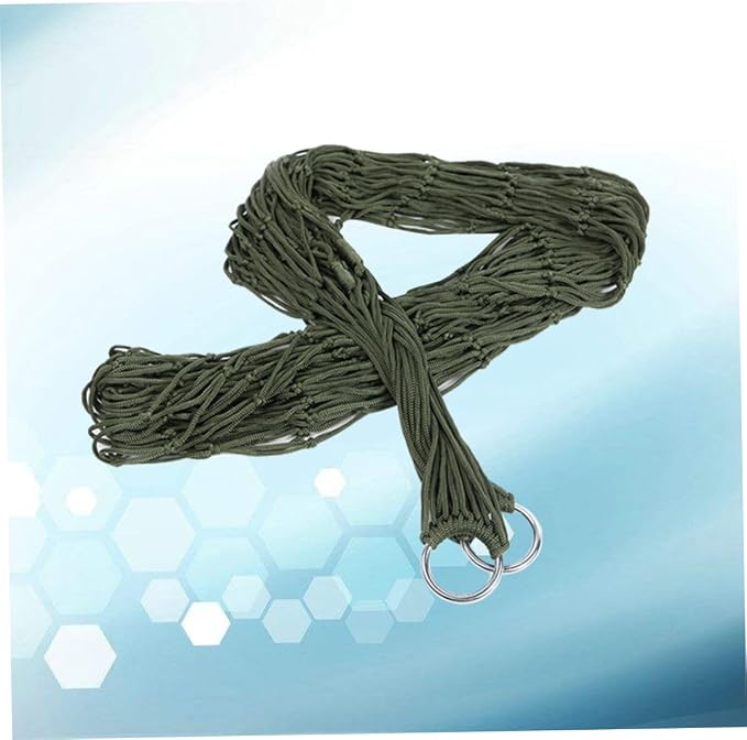 Yardwe Nylon Hammock for Outside Hammock Outdoor Leisure Bed Swing Portable Easy to Carry for Pool Lake