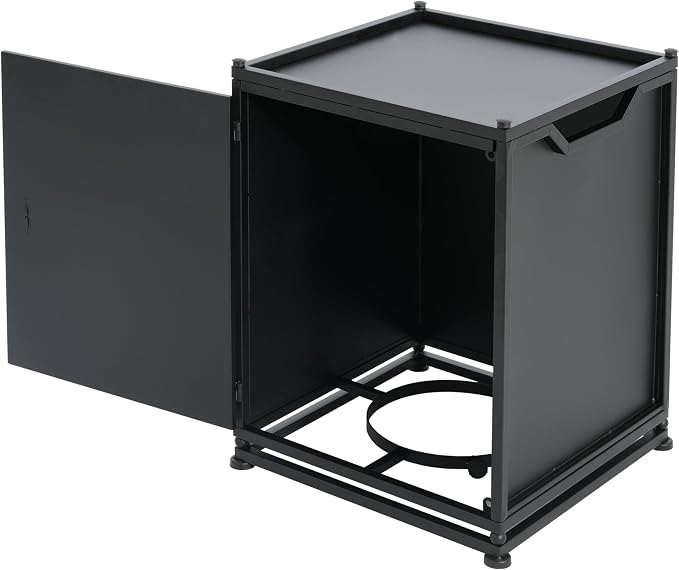 Christopher Knight Home Anchorage Outdoor Tank Holder Side Table - Matte Black